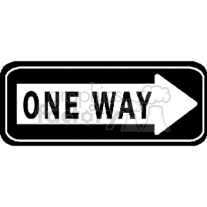 a_oneway clipart. Commercial use image # 167281