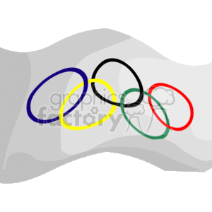 Olympic flag clipart. Royalty-free image # 167851