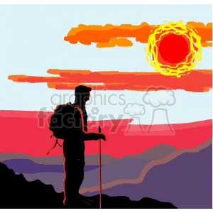 hiking003 clipart. Royalty-free image # 168007