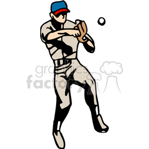   baseball baseballs pitcher pitchers player  PSS0114.gif Clip Art Sports Baseball 