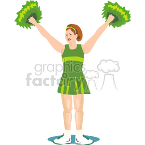   cheerleading cheer leader cheerleaders leading teenager girl girls teenagers  cheer017.gif Clip Art Sports Cheer Leaders 