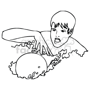 Water polo clipart.