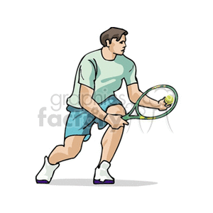 tennisplayer5 clipart. Royalty-free image # 170032