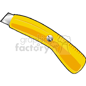 yellow razor knife