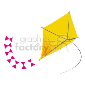   kite kites  KITE01.gif Clip Art Toys-Games 