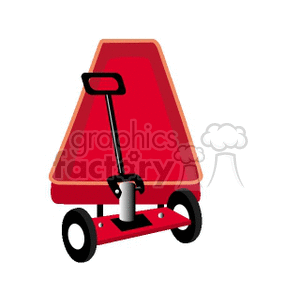 red wagon clipart. Royalty-free image # 171068