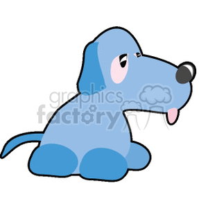 blue puppy toy clipart. Royalty-free image # 171080