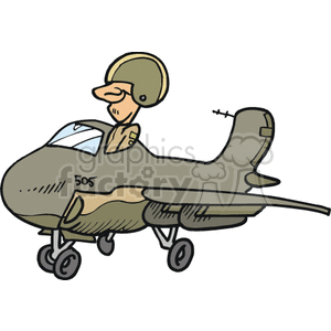 fighter pilot clipart. Royalty-free image # 172048