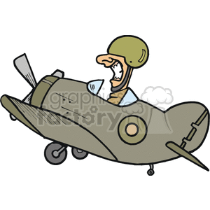 cartoon military plane clipart. Royalty-free image # 172050