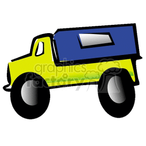cartoon green pickup truck clipart. Commercial use image # 172302