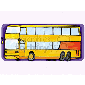 Double decker bus clipart. Commercial use image # 172430