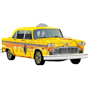   car cars autos automobile automobiles taxi cab cabs  taxi00012.gif Clip Art Transportation Land 