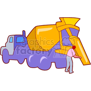   trucks truck cement heavy equipment construction  truck802.gif Clip Art Transportation Land 