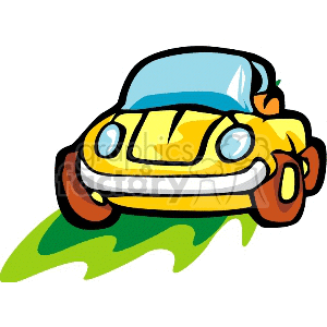   car cars autos automobile automobiles  yellow-car.gif Clip Art Transportation Land 
