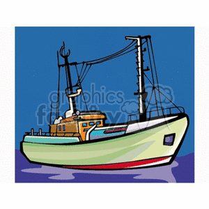 fishingboat clipart. Commercial use image # 173323