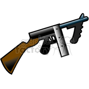 gun guns rifle rifles weapons weapon tommy machine  TOMMYGUN01.gif Clip Art Weapons 