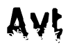 The image contains the word Avt in a stylized font with a static looking effect at the bottom of the words