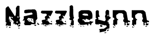 The image contains the word Nazzleynn in a stylized font with a static looking effect at the bottom of the words