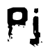 The image contains the word Pj in a stylized font with a static looking effect at the bottom of the words
