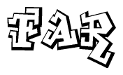 The clipart image features a stylized text in a graffiti font that reads Far.