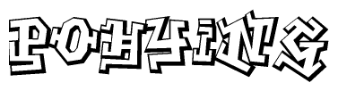 The clipart image features a stylized text in a graffiti font that reads Pohying.