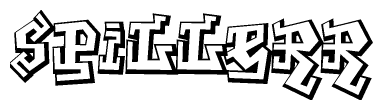 The clipart image features a stylized text in a graffiti font that reads Spillerr.