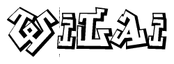 The clipart image features a stylized text in a graffiti font that reads Wilai.