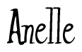 The image is a stylized text or script that reads 'Anelle' in a cursive or calligraphic font.