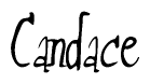 The image contains the word 'Candace' written in a cursive, stylized font.