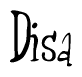 The image is a stylized text or script that reads 'Disa' in a cursive or calligraphic font.