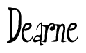 The image is a stylized text or script that reads 'Dearne' in a cursive or calligraphic font.