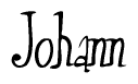 The image is a stylized text or script that reads 'Johann' in a cursive or calligraphic font.