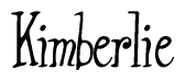 The image is a stylized text or script that reads 'Kimberlie' in a cursive or calligraphic font.