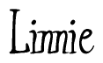 The image contains the word 'Linnie' written in a cursive, stylized font.