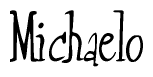 The image contains the word 'Michaelo' written in a cursive, stylized font.