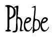 The image is a stylized text or script that reads 'Phebe' in a cursive or calligraphic font.