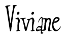 The image is a stylized text or script that reads 'Viviane' in a cursive or calligraphic font.