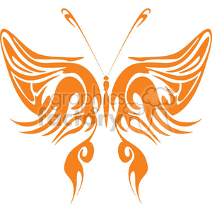 orange butterfly clipt art