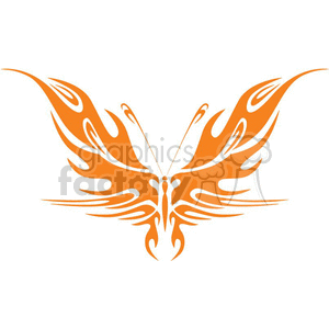 blutterfly flaming orange wings clip art