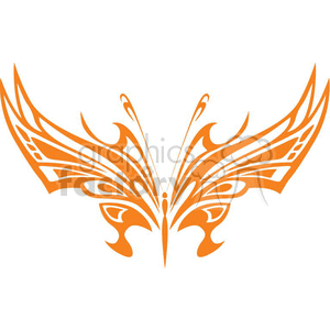 orange butterfly pointed wings clipart. Commercial use image # 368369