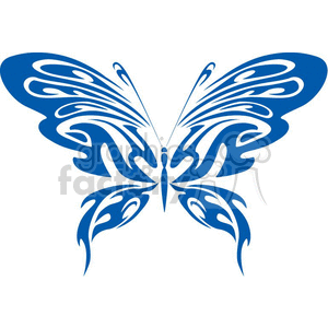 blue butterfly tattoo design clipart. Royalty-free image # 368373