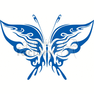  dark blue butterfly symbol clipart. Commercial use image # 368375