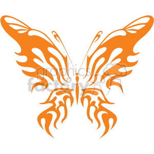 Orange Butterfly Vinyl Ready clipart. Commercial use image # 368381