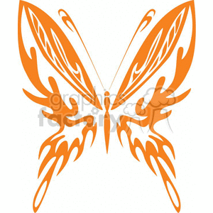 clip art butterflies in orange 