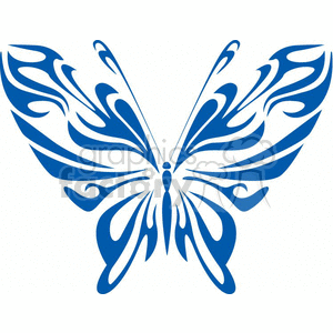 blue butterfly tattoo clipart. Commercial use image # 368411