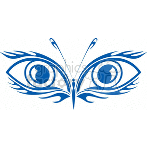 butterfly butterflies insect vinyl ready symmetrical tattoo tribal designs clip art eyeball