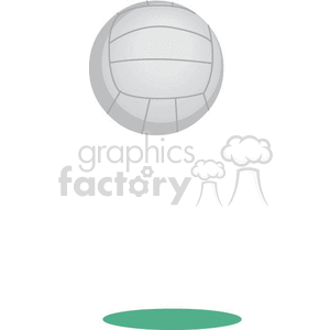 white volleyball clipart. Commercial use image # 370055