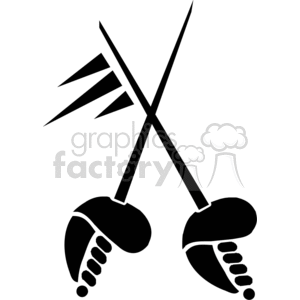 fencing swords clipart. Royalty-free image # 370060