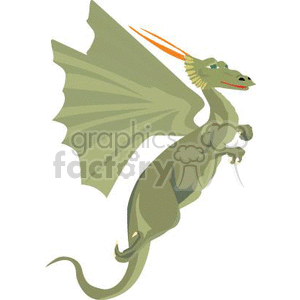 flying dragom clipart. Royalty-free image # 370080