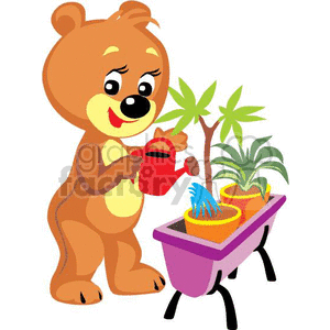 teddy bear bears toy toys stuffed teddys teddybear animal animals flowers watering tree trees